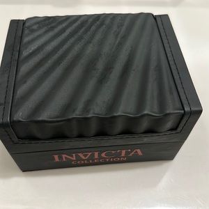 INVICTA large watch case only black with red letters